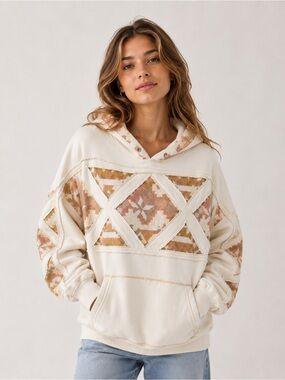 🎉LAST PIECE🎉FREE PEOPLE Nordic It's A Vibe Hoodie